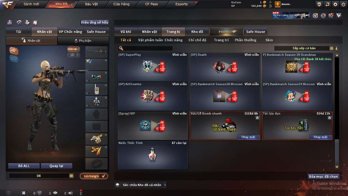 shop acc cf uy tin gia re